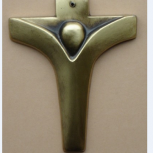 Croix ref K 29  15 x 12.5 cm 440 gr finition or, nickel mat