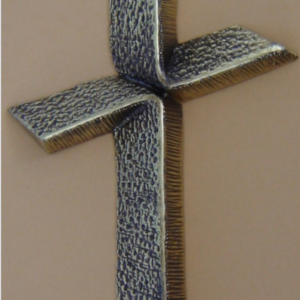 Croix ref K 35  15 x 11.5 cm 280 gr finition or, nickel mat