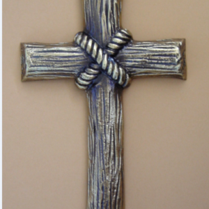 Croix ref K 38  18 x 11 cm 372 gr finition or, nickel mat