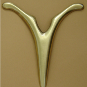 Croix ref K 39  16 x 15 cm 244 gr finition or, nickel mat