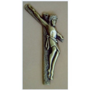 Croix ref K 40  18 x 10 cm 310 gr finition or, nickel mat