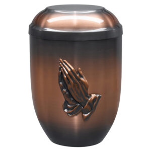 Urne en cuivre main en relief